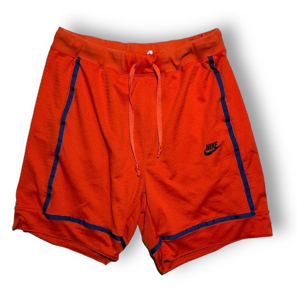 🏀 Vintage Nike Orange Mesh Shorts Men’s M | 90s Streetwear Basketball OG